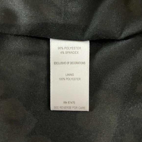 Taylor Neiman Marcus Black and Red Floral Print Fit and Flare Dress Size 10 - Picture 13 of 14